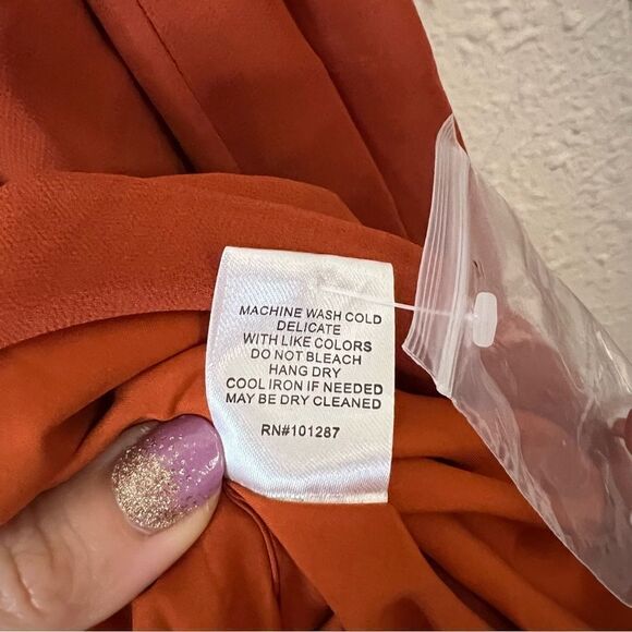 ALEXIA ADMOR Long Sleeve Fit and Flare Mini Chiffon Dress NEW Size 12 - Picture 6 of 6